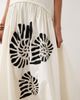 ASOS DESIGN ASOS DESIGN dropped waist maxi dress with natural shell embroidery in neutral - 4