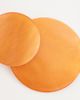 ASOS DESIGN ASOS DESIGN earrings with double drop faux-shell discs in orange - 4