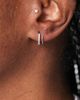 ASOS DESIGN ASOS DESIGN earrings with pull through hoop design in silver tone - 1
