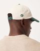ASOS DESIGN ASOS DESIGN ecru cap with contrast green peak and embroidery-White - 3