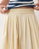 ASOS DESIGN ASOS DESIGN elastic waist volume midi skirt in buttermilk-Yellow - 4