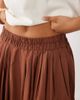 ASOS DESIGN ASOS DESIGN elasticated waist volume maxi skirt in brown - 3