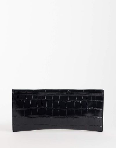ASOS DESIGN ASOS DESIGN elongated clutch bag in black