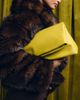 ASOS DESIGN ASOS DESIGN elongated clutch bag in chartreuse-Yellow - 3