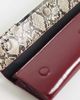 ASOS DESIGN ASOS DESIGN elongated clutch in snake and burgundy with metal bar detail-NEUTRAL - 3