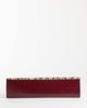 ASOS DESIGN ASOS DESIGN elongated clutch in snake and burgundy with metal bar detail-NEUTRAL - 4