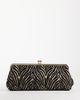 ASOS DESIGN ASOS DESIGN elongated frame clutch in zebra print-Multi - 1