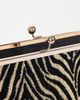 ASOS DESIGN ASOS DESIGN elongated frame clutch in zebra print-Multi - 3
