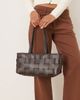ASOS DESIGN ASOS DESIGN elongated woven shoulder bag in chocolate-Black - 3