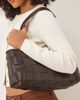 ASOS DESIGN ASOS DESIGN elongated woven shoulder bag in chocolate-Black - 4