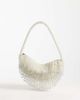 ASOS DESIGN ASOS DESIGN embellished drop tassel shoulder bag in cream-White - 1