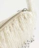 ASOS DESIGN ASOS DESIGN embellished drop tassel shoulder bag in cream-White - 3