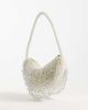 ASOS DESIGN ASOS DESIGN embellished drop tassel shoulder bag in cream-White - 4