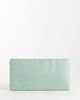 ASOS DESIGN ASOS DESIGN embellished droplet zip top clutch bag in light blue - 4