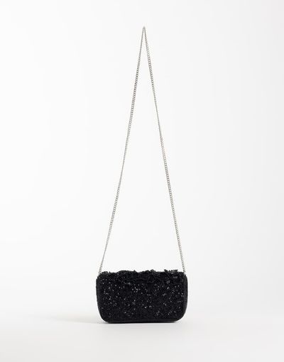 ASOS DESIGN ASOS DESIGN embellished flap over crossbody bag in black
