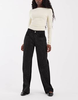 ASOS DESIGN ASOS DESIGN embellished jeans in black-Navy