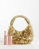 ASOS DESIGN ASOS DESIGN embellished scoop sequin and bead bag in gold - 2