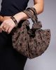 ASOS DESIGN ASOS DESIGN embellished slouchy clutch purse with knot handles in leopard print-Multi - 4