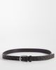 ASOS DESIGN ASOS DESIGN embossed basket weave belt in brown faux leather - 1