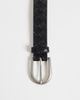 ASOS DESIGN ASOS DESIGN embossed basket weave faux leather belt in black - 2