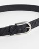 ASOS DESIGN ASOS DESIGN embossed basket weave faux leather belt in black - 3