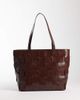 ASOS DESIGN ASOS DESIGN embossed weave tote bag in brown - 1