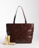 ASOS DESIGN ASOS DESIGN embossed weave tote bag in brown - 2
