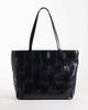 ASOS DESIGN ASOS DESIGN embossed woven tote in black - 1