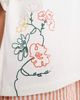 ASOS DESIGN ASOS DESIGN embroidered floral t-shirt in cream-White - 3