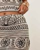 ASOS DESIGN ASOS DESIGN embroidered mesh fringed skirt in black and white - part of a set-Multi - 3