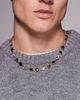 ASOS DESIGN ASOS DESIGN emerald black and crystal stone set necklace in gold - 1