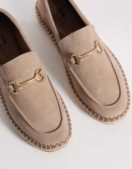 ASOS DESIGN ASOS DESIGN espadrilles with snaffle detailing in light gray suede