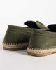 ASOS DESIGN ASOS DESIGN espadrilles with tassel in khaki suede-Green - 3