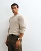ASOS DESIGN ASOS DESIGN Essential knit lightweight crew neck sweater in stone-Neutral - 3