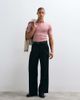 ASOS DESIGN ASOS DESIGN Essential muscle-fit fine-rib knit polo shirt in pink - 4