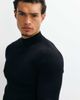 ASOS DESIGN ASOS DESIGN Essentials micro rib knit muscle fit lightweight turtle neck sweater in black - 1