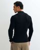 ASOS DESIGN ASOS DESIGN Essentials micro rib knit muscle fit lightweight turtle neck sweater in black - 4