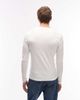 ASOS DESIGN ASOS DESIGN essentials muscle fit long sleeve T-shirt in white rib - 3