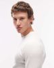 ASOS DESIGN ASOS DESIGN essentials muscle fit long sleeve T-shirt in white rib - 4
