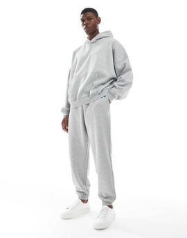 ASOS DESIGN ASOS DESIGN essentials oversized fit sweatpants in heather gray