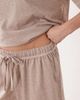 ASOS DESIGN ASOS DESIGN Essentials oversized tee and shorts pajama set in brown heather - 4