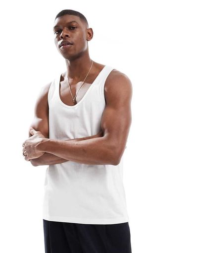 ASOS DESIGN ASOS DESIGN Essentials regular fit tank in white