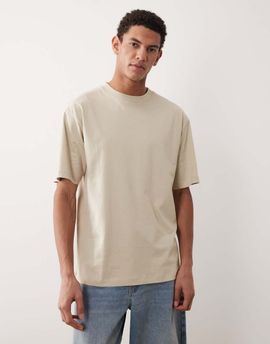 ASOS DESIGN ASOS DESIGN Essentials relaxed T-shirt in beige-Neutral