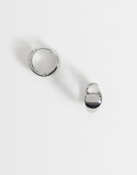 ASOS DESIGN ASOS DESIGN everyday chubby hoop in silver tone