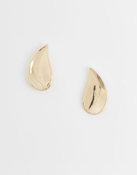 ASOS DESIGN ASOS DESIGN everyday stud earrings with teardrop design in gold tone