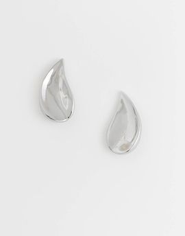 ASOS DESIGN ASOS DESIGN everyday stud earrings with teardrop design in silver tone