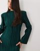ASOS DESIGN ASOS DESIGN exaggerated sleeves plissé mini dress in emerald green - 3