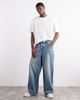 ASOS DESIGN ASOS DESIGN extreme baggy fit jeans with embroidered back pocket in light wash blue - 1