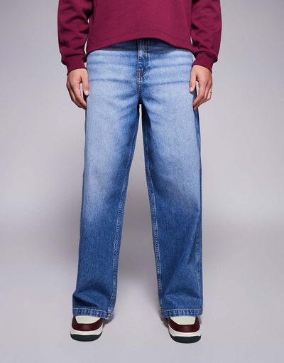 ASOS DESIGN ASOS DESIGN extreme baggy jeans in mid wash blue