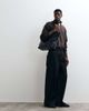 ASOS DESIGN ASOS DESIGN extreme baggy jeans in raw black denim with embroidery and contrast stitch - 1